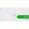 Ustalenie cen Okna skrzydłowe 1770x830 mm REHAU ENERGY-SAVING SYNEGO MD RAL 9016 Traffic white dwustronny. Cena: 347,24 €