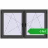 Ustalenie cen Okna skrzydłowe 1575x965 mm REHAU ENERGY-SAVING SYNEGO MD BASALT_GREY dwustronny. Cena: 469,33 €