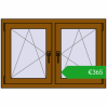Ustalenie cen Okna skrzydłowe 1080x710 mm REHAU ENERGY-SAVING SYNEGO MD GOLDEN OAK dwustronny. Cena: 364,57 €