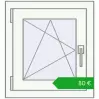 Ustalenie cen Okna skrzydłowe 500x545 mm EPSILON OPTIMA ANTHRACITE_GREY_STRUKTURAL zewnętrzny. Cena: 79,91 €