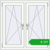 Pricing Tilt-and-Turn 1000x1000 mm CLASICTHERM 70 RAL 9016 Biały two-sided. Price: 296,89 €