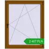 Pricing Tilt-and-Turn 1100x1350 mm REHAU OPTIMUM EURO-DESIGN 70 GOLDEN OAK two-sided. Price: 2 407.32 PLN