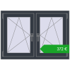 Ustalenie cen Okna skrzydłowe 1065x755 mm REHAU ENERGY-SAVING SYNEGO MD ANTHRACITE_GREY_STRUKTURAL dwustronny. Cena: 371,68 €