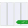 Pricing Tilt-and-Turn 1800x1600 mm ALU STANDARD 72 RAL 9016 Traffic white two-sided. Price: 3258,56 zł