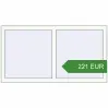 Pricing Tilt-and-Turn 1330x710 mm KORSA OPTIMUM REHAU EURO 70. Price: 220.64 EUR