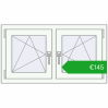 Pricing Tilt-and-Turn 990x545 mm EPSILON OPTIMA GOLDEN OAK external. Price: 145,42 €