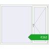 Ustalenie cen Okna skrzydłowe 1750x1450 mm EPSILON OPTIMA RAL 9016 Traffic white dwustronny. Cena: 261,75 €