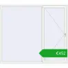 Ustalenie cen Okna skrzydłowe 2400x2100 mm REHAU OPTIMUM EURO-DESIGN 70 RAL 9016 Traffic white dwustronny. Cena: 452,26 €
