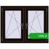 Ustalenie cen Okna skrzydłowe 1035x800 mm REHAU ENERGY-SAVING SYNEGO MD BLACK_BROWN dwustronny. Cena: 1487,58 zł
