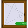 Pricing Tilt-and-Turn 1000x1100 mm CLASICTHERM 70 GOLDEN OAK two-sided. Price: 1085,09 zł