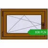 Pricing Tilt-and-Turn 770x500 mm REHAU OPTIMUM EURO-DESIGN 70 GOLDEN OAK two-sided. Price: 835.96 PLN