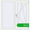 Pricing Tilt-and-Turn 1050x1100 mm EPSILON OPTIMA RAL 9016 Traffic white two-sided. Price: 581,55 zł