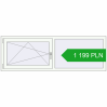Pricing Tilt-and-Turn 1800x600 mm REHAU OPTIMUM EURO-DESIGN 70 RAL 9016 Traffic white two-sided. Price: 1 198.88 PLN