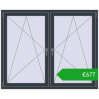 Ustalenie cen Okna skrzydłowe 1605x1310 mm REHAU ENERGY-SAVING SYNEGO MD ANTHRACITE_GREY_STRUKTURAL dwustronny. Cena: 677,10 €