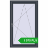 Pricing Tilt-and-Turn 865x1435 mm REHAU OPTIMUM EURO-DESIGN 70 ANTHRACITE_GREY_STRUKTURAL two-sided. Price: 1 574.54 PLN