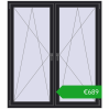 Ustalenie cen Okna skrzydłowe 1500x1700 mm REHAU ENERGY-SAVING SYNEGO MD BLACK_ULTI-MATT dwustronny. Cena: 689,46 €