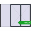 Pricing Tilt-and-Turn 3000x2300 mm REHAU ENERGY-SAVING SYNEGO MD ANTHRACITE_GREY_STRUKTURAL two-sided. Price: 7442,34 zł