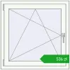 Pricing Tilt-and-Turn 860x860 mm REHAU OPTIMUM EURO-DESIGN 70 RAL 9016 Traffic white two-sided. Price: 535,73 zł
