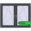 Ustalenie cen Okna skrzydłowe 1305x1040 mm REHAU ENERGY-SAVING SYNEGO MD ANTHRACITE_GREY_STRUKTURAL dwustronny. Cena: 487,79 €