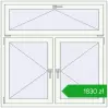 Pricing Tilt-and-Turn 1300x1300 mm REHAU OPTIMUM EURO-DESIGN 70 RAL 9016 Traffic white two-sided. Price: 1829,51 zł