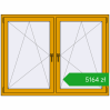 Ustalenie cen Okna skrzydłowe 1600x1200 mm ALU STANDARD 72 RAL 1004 Golden yellow dwustronny. Cena: 5164,18 zł
