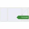 Pricing Tilt-and-Turn 2800x1400 mm KORSA ENERGY-SAVING REHAU SYNEGO MD. Price: 710.37 EUR
