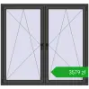 Pricing Tilt-and-Turn 1695x1580 mm REHAU ENERGY-SAVING SYNEGO MD BASALT_GREY two-sided. Price: 3579,40 zł