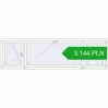 Pricing Tilt-and-Turn 2800x800 mm REHAU ENERGY-SAVING SYNEGO MD RAL 9016 Traffic white two-sided. Price: 3 144.09 PLN