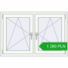 Pricing Tilt-and-Turn 1200x800 mm REHAU OPTIMUM EURO-DESIGN 70 RAL 9016 Traffic white two-sided. Price: 1 259.69 PLN
