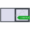 Pricing Tilt-and-Turn 1970x950 mm REHAU OPTIMUM EURO-DESIGN 70 ANTHRACITE_GREY_STRUKTURAL two-sided. Price: 2 355.82 PLN