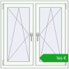 Pricing Tilt-and-Turn 1000x1000 mm EPSILON OPTIMA RAL 9016 Traffic white two-sided. Price: 165,70 €