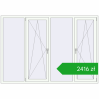 Pricing Tilt-and-Turn 2300x1600 mm REHAU OPTIMUM EURO-DESIGN 70 RAL 9016 Traffic white two-sided. Price: 2415,93 zł
