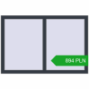 Pricing Tilt-and-Turn 1200x800 mm REHAU OPTIMUM EURO-DESIGN 70 ANTHRACITE_GREY_STRUKTURAL two-sided. Price: 893.86 PLN