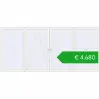 Ustalenie cen Okna skrzydłowe 5000x2300 mm ALU STANDARD 72 RAL 9016 Traffic white dwustronny. Cena: 4679,89 €