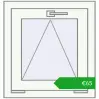 Ustalenie cen Okna skrzydłowe 520x550 mm EPSILON OPTIMA RAL 9016 Traffic white dwustronny. Cena: 64,61 €