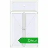 Pricing Okna skrzydłowe 1500x2500 mm REHAU OPTIMUM EURO-DESIGN 70 RAL 9016 Traffic white dwustronny. Price: 2245,62 zł