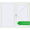 Pricing Tilt-and-Turn 1400x1200 mm REHAU OPTIMUM EURO-DESIGN 70 RAL 9016 Traffic white two-sided. Price: 1 314.46 PLN