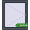 Pricing Tilt-and-Turn 1000x1150 mm KORSA ENERGY-SAVING REHAU SYNEGO MD ANTHRACITE_GREY_STRUKTURAL two-sided. Price: 454.04 EUR
