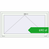 Ustalenie cen Okna skrzydłowe 1400x750 mm REHAU OPTIMUM EURO-DESIGN 70 RAL 9016 Traffic white dwustronny. Cena: 690,40 zł