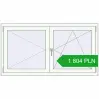 Pricing Tilt-and-Turn 1500x800 mm REHAU ENERGY-SAVING SYNEGO MD RAL 9016 Traffic white two-sided. Price: 1 803.53 PLN