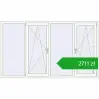 Ustalenie cen Okna skrzydłowe 2400x1400 mm REHAU ENERGY-SAVING SYNEGO MD RAL 9016 Traffic white dwustronny. Cena: 2711,27 zł