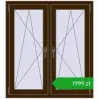 Pricing Tilt-and-Turn 1020x1130 mm REHAU ENERGY-SAVING SYNEGO MD DARK_OAK two-sided. Price: 1999,14 zł