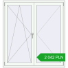 Pricing Tilt-and-Turn 1400x1500 mm REHAU OPTIMUM EURO-DESIGN 70 RAL 9016 Traffic white two-sided. Price: 2 042.28 PLN