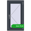 Pricing Tilt-and-Turn 500x900 mm REHAU OPTIMUM EURO-DESIGN 70 ANTHRACITE_GREY_STRUKTURAL two-sided. Price: 943.64 PLN