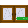 Ustalenie cen Okna skrzydłowe 1065x680 mm REHAU ENERGY-SAVING SYNEGO MD GOLDEN OAK dwustronny. Cena: 354,63 €