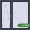 Ustalenie cen Okna skrzydłowe 1600x1600 mm KORSA BRILLANT DESIGN. Cena: 1 330.08 EUR