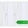 Ustalenie cen Okna skrzydłowe 2000x1800 mm REHAU OPTIMUM EURO-DESIGN 70 RAL 9016 Traffic white dwustronny. Cena: 551,80 €