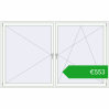 Pricing Tilt-and-Turn 2400x1500 mm REHAU ENERGY-SAVING SYNEGO MD RAL 9016 Traffic white two-sided. Price: 552,90 €