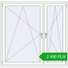Pricing Tilt-and-Turn 1465x1435 mm REHAU ENERGY-SAVING SYNEGO MD RAL 9016 Traffic white two-sided. Price: 2 490.13 PLN