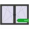 Ustalenie cen Okna skrzydłowe 1785x1280 mm REHAU ENERGY-SAVING SYNEGO MD BASALT_GREY dwustronny. Cena: 650,72 €